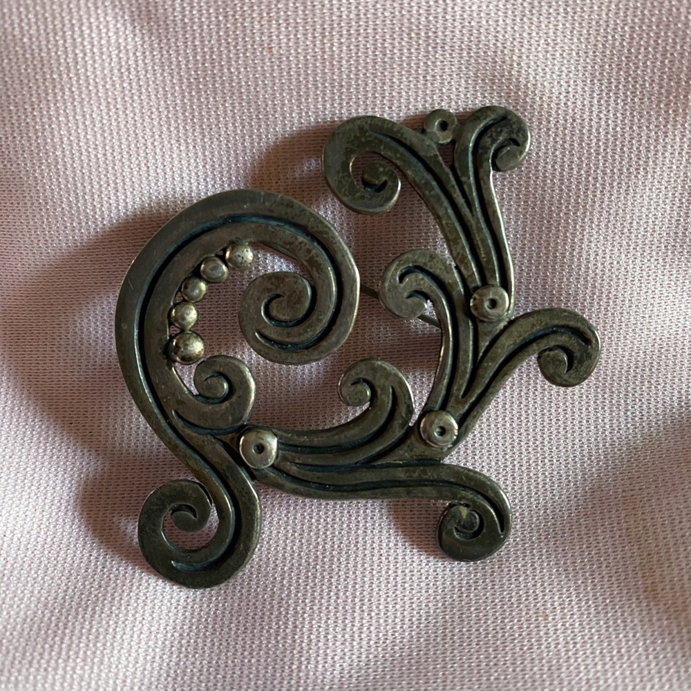 Maricela Taxco Mexico Sterling Brooch